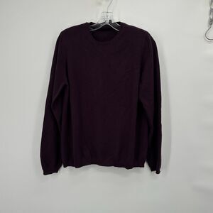 Manrico Slim-Fit Burgundy Natural‎ Stretch Knit Pure Cashmere Sweater  M /L